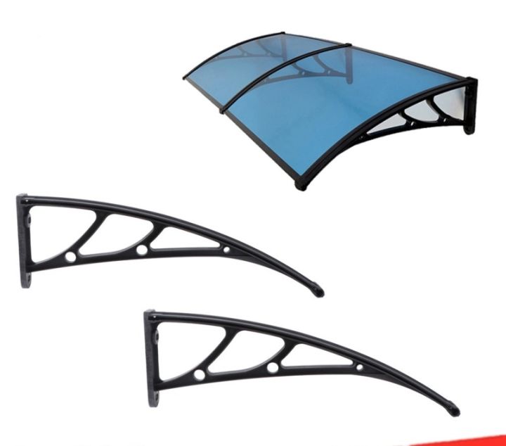 Invisible Door Canopy,Front Door Canopy Outdoor Awning,Silent Porch Canopy Awning,Entry Awning,UV Rain Snow Protection Sheet,Modern Polycarbonate Front Door Canopy (Size : 50 * 240cm/19.6 * 94.4in - View #6