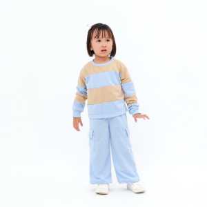 Premium Setelan Baju Anak Perempuan Terbaru Celana Kargo Usia 1-12 Tahun