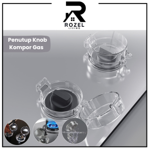 ROZEL Penutup Knob Kompor Gas Universal Transparan / Tutup Pengaman Saklar Kompor Gas