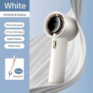 2025 New Handheld Fan Strong Wind Portable Bladeless Mini Fan USB Rechargeable With Air Turbo Cooler