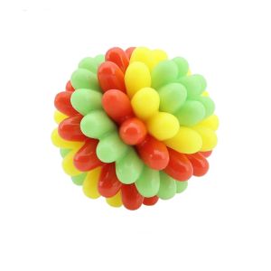 QEFEE Bite Resistant Dog Elastic Ball Toy High Elastic TPR Pet Chewing Toy Funny Colorful Dog Tooth Cleaning Toy For Dogs Cats