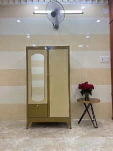 Tủ sắt quần áo ngang 90cm x cao 1m6 ĐẠI THÀNH