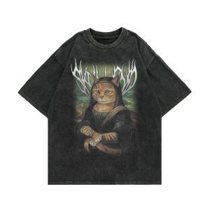 Kaos Hitam Washed Oversize Pria Wanita By Skullend