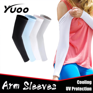 Yuoo 1Pair Cool Arm Sleeves Outdoor Sun UV Protection Quick Drying Cycling Sleeves Cover for Golf Cycling Fishing