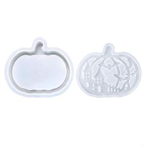 DIY Halloween Silicone Molds Craft Set With Carveds Pumpkins Ghostly Storage Decors for Kids Hobbyists Adults Beginner