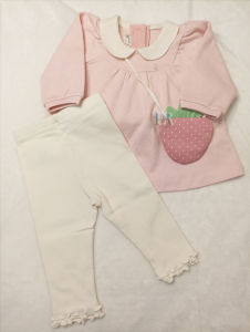 LNR Shop Setelan Gemoy untuk Anak Perempuan Lengan Celana Panjang Free Tas Tasan Strawberry Cocok untuk Jalan Jalan Liburan