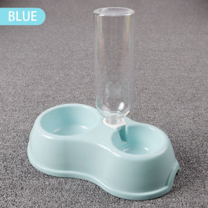 Clara.Pet Cat Dog bowl 2 in 1 Feeder Bowl / Drinking Bottle Full Set Puppy Kitty Food Bowls Water Bowls