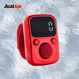 Tasbih Digital Charger LED Jam Digital Premium