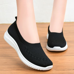 Lady shoes slip on Women 2022 Korean Style Summer Mesh Breathable Womens Walking Shoes COD