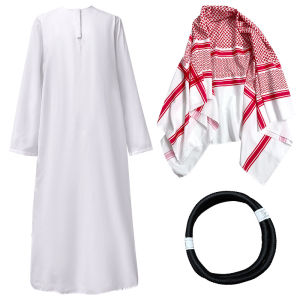 ≮914≯S-XL Halloween cosplay Rich person role-playing costume   White robe costume exotic style clothing