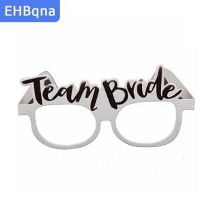 [COD] EHBqna SPORTS แก้วกระดาษปาร์ตี้สละโสดเจ้าสาวสีขาวสีโรสโกลด์