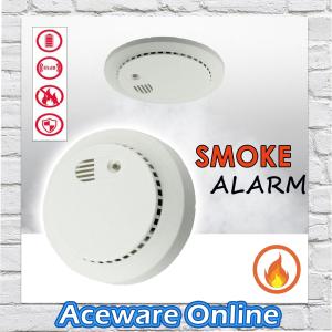 9V Photoelectric Wireless Wall-mounted Smoke Alarm Fire Alarm Smoke Detector Sensor Battery Operated