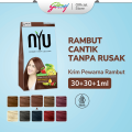 NYU Creme Hair Color Natural Brown 60ml - NYU Pewarna Rambut. 