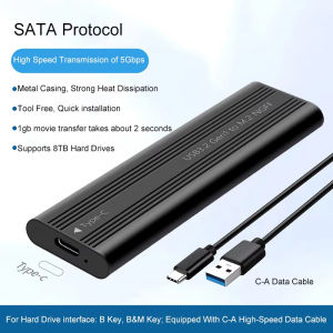 M.2 การอัพเกรดใหม่ที่ไม่มีสกรู USB3.2 อินเตอร์เฟส Type-C SATA/NVME โปรโตคอลคู่ฮาร์ดไดรฟ์มือถือโซลิดสเตตโซลิดสเตต