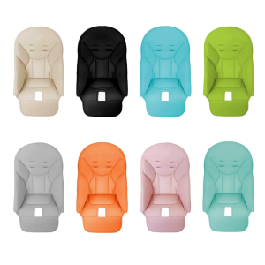 Lightweight PU Leather Protective Cover Baby Dining Chair Seat Cushion for High Chairs with Easy Installation