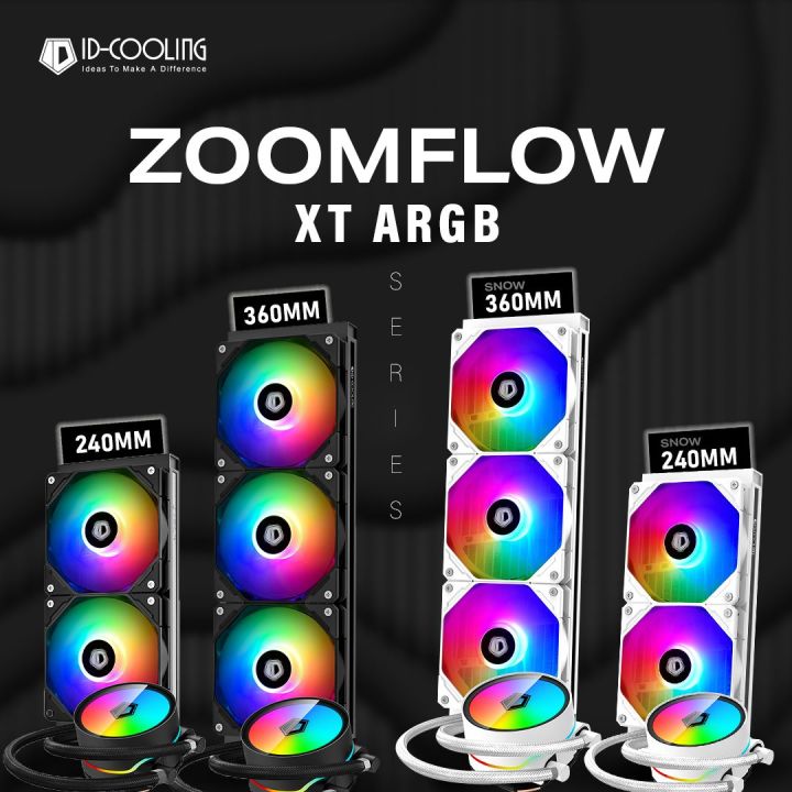 # ID-COOLING ZOOMFLOW XT Series ARGB AIO Liquid CPU Cooler # [ZOOMFLOW ...