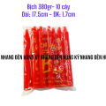 Đèn cầy sáp đỏ 10 cây cao 17.5cm. 