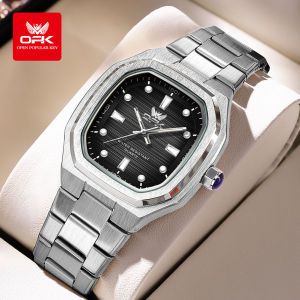 OPK Quartz Watch Mature Mens Sapphire Glass Luminous Waterproof Luminous Watch + Box