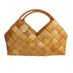 LUNARA Creative Packaging Gift Basket Natural Wooden Woven Bag Storage Supplies Eco Friendly Storage Box Mid-Autumn
