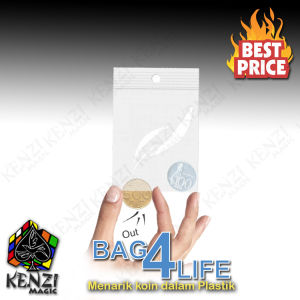 Alat Sulap Koin Bag4life Menembus Plastik - KZ216