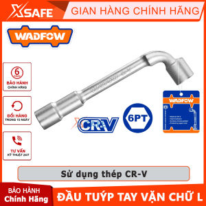 Đầu tuýp tay vặn chữ L WADFOW kích thước 8mm-19mm sử dụng chất liệu CR-V xử lý nhiệt. bề mặt mạ crôm bộ cần siết đa năngchính hãng