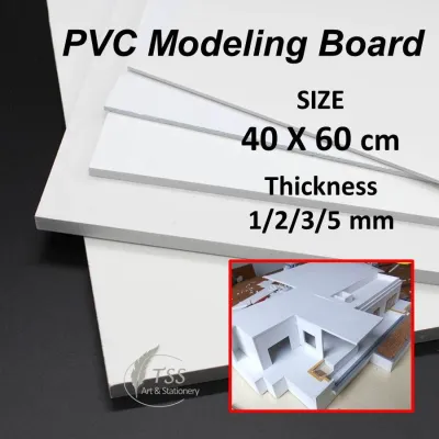 PVC Modeling Board Size: 40X60cm - Thickness 1/2/3/5mm for Architectural model & Craft | Model board