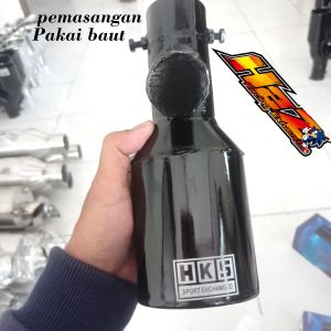 Knalpot Racing HKS Warna Hitam untuk L300/Carry/Granmax/Pick Up/Futura/Luxio - Performa Tinggi