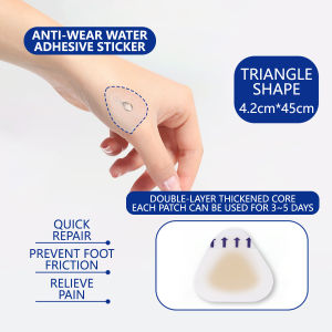Hydrogel Shoe Patch Anti Wear Heel Gel Sticker Waterproof Repair Blisters Pelekat Gel Alas Kaki 防磨脚贴