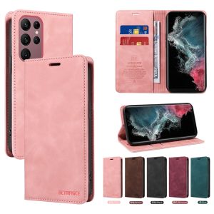 เคสโทรศัพท์ Samsung S23พิเศษ S20 S21 S21 S20เคส S8 S9 S10ช่องเสียบบัตร Plus/ S23 S22 S21 S20 FE เคสเคสแบบพับปิดได้ TPU แบบแม่เหล็กกระเป๋าสตางค์หนังอ่อน