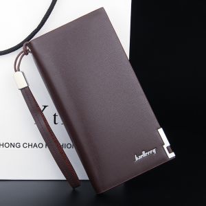 BAELLERRY SW002 DOMPET UANG PANJANG TEBAL RESLETING ADA GANTUNGAN TANGAN BAHAN SINTETIS LEMBUT