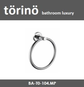 torino Premium Bathroom Accessories Stainless Steel 304 Towel Ring Holder T0 Series Rak Tuala 毛巾环