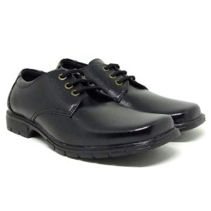 FIURI 407 Sepatu Pantofel Anak Laki-laki Slip On Selop Ukuran 33-37 / Sepatu Formal Resmi Pria Ukuran Kecil / Sepatu Pantofel Anak Sekolah SD SMP SMA / Sepatu Kerja Acara Pesta / Sepatu Pantofel Kulit Sintetis Hak Tahu Tinggi 3 cm.