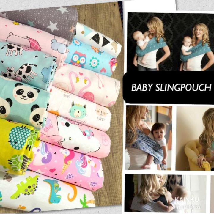 GEOS BAHAN KATUN GENDONGAN INSTAN BABY SLING POUCH Lazada