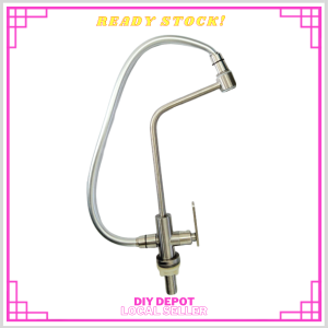 STAINLESS STEEL SUS 304 KITCHEN FAUCET FLEXIBLE PILLAR SINK TAP
