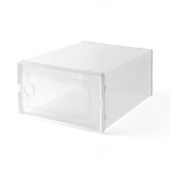 [SG Stock] Transparent Shoe Box Plastic Extra Large Stackable Colorful Rack Home Organizer Storage Shoe Cabinet Shelf