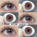 [COD] Eyeshare contact lenses SEATTLE Series 14.5 mm Brown Gray big eyes Lens Contact Lenses Colored Soft Lenses No Prescription 0.0 Wear 1 pair per year. 