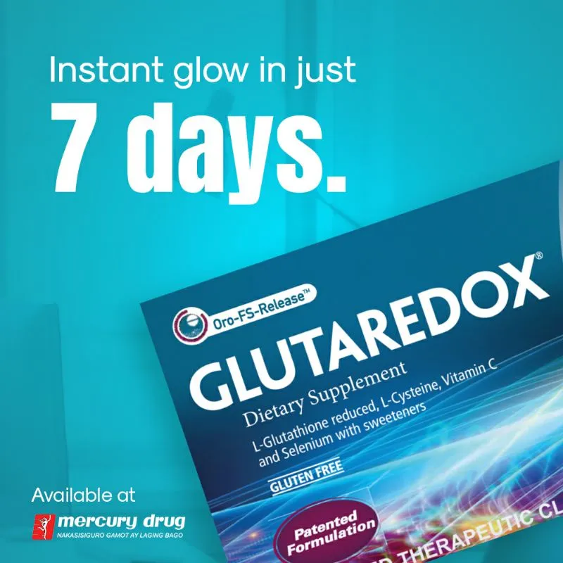 glutaredox l-glutathione GLUTAREDOX with FREEBIES! Authentic Safe and Effective Glutaredox L- Glutathione Sublingual Lozenges