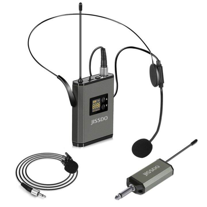 UHF Wireless Microphone Headset Lavalier Lapel Mic UHF