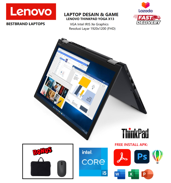 Laptop Lenovo Thinkpad YOGA X13 TOUCHSCREEN CORE I5 11TH 16GB/1TB