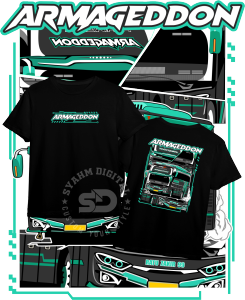 Kaos baju Anak Buss Basuri buss mania VEKTOR  ARMAGEDON SABLON DEPAN BELAKANG  laki laki / perempuan 1-12 TAHUN-Dapat Sticker gratis