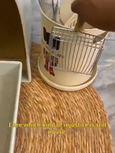 Cat Litter Scoop Portable Cat Litter Scoop with Wooden Handle Stainless Steel Kitty Poop Scooper