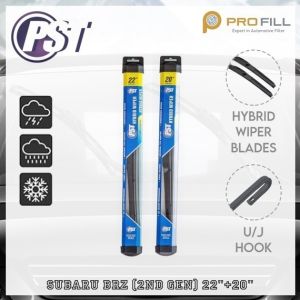 PST Hybrid Wiper Blade Set [Rubber Type] - Subaru BRZ (2nd Gen) 2021-Present 22"+20"