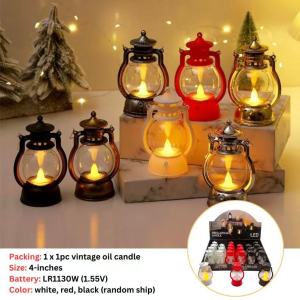 Aka Battery-Operated Minimalist Lattice Mini LED Lantern Kandila Na De Battery Candle LightSquare Design with LED Candle Simulation for Christmas Home Decor Bedroom Night Light Halloween Party Wedding Table Accent