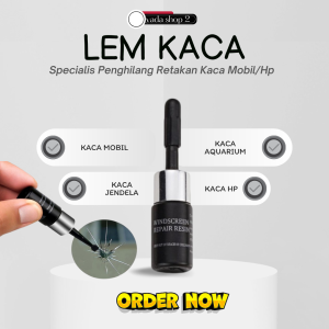 WINSHIELD Repair Kit Lem Kaca Mobil Retak - Lem Layar Hp Retak [hitam]