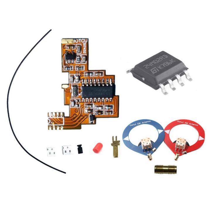 (JACH) SI4732 FPC Modification Module+2xDonut Antenna+2M Chip for K5 K6 ...