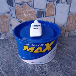 DEMPUL ALFAGLOS MAX 1kg + HARDENER ALFA GLOS MAX polyester putty
