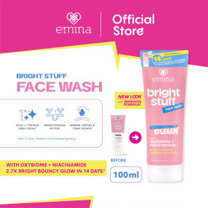 NEW! Emina Bright Stuff Face Wash - Sabun Muka Cerah Glowing Anti Kusam