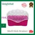 Shell Dish Drainer BIG Pingganan Tauban ng Plato Tuluan ng Plato Pinggan - Uniglobal #8808. 