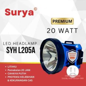 Surya Senter Kepala Syh L205a Rechargeable Head Lamp + Lampu Indikator