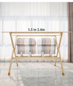 Aluminum Laundry Drying Rack for Indoor Outdoor Foldable Easy Storage Clothes Drying Rack